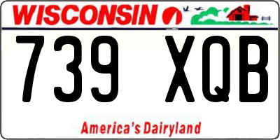 WI license plate 739XQB