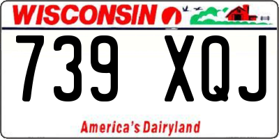 WI license plate 739XQJ