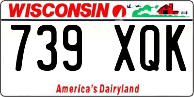 WI license plate 739XQK
