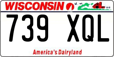 WI license plate 739XQL