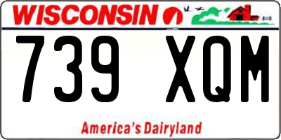 WI license plate 739XQM