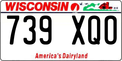 WI license plate 739XQO