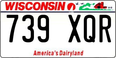 WI license plate 739XQR