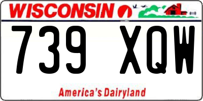 WI license plate 739XQW