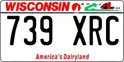 WI license plate 739XRC