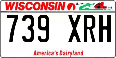 WI license plate 739XRH