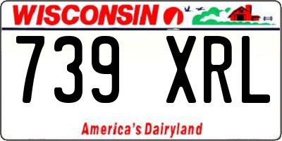 WI license plate 739XRL
