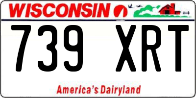 WI license plate 739XRT