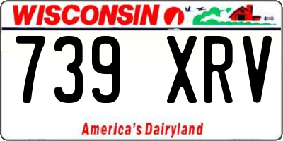 WI license plate 739XRV