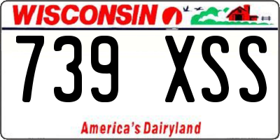 WI license plate 739XSS