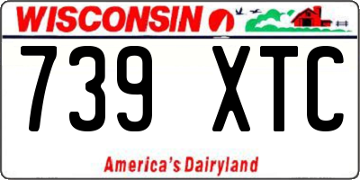 WI license plate 739XTC