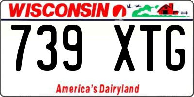 WI license plate 739XTG