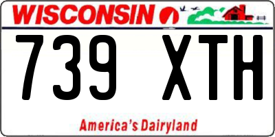 WI license plate 739XTH