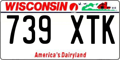 WI license plate 739XTK