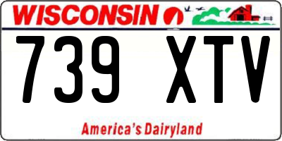 WI license plate 739XTV