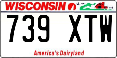WI license plate 739XTW