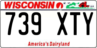 WI license plate 739XTY
