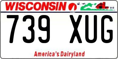 WI license plate 739XUG