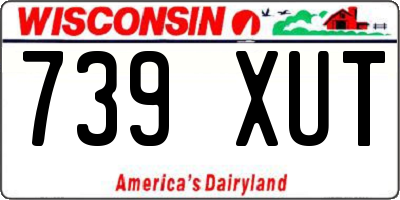 WI license plate 739XUT