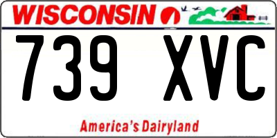 WI license plate 739XVC