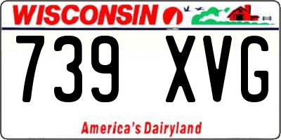 WI license plate 739XVG