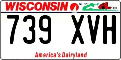 WI license plate 739XVH
