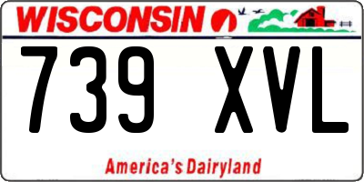 WI license plate 739XVL