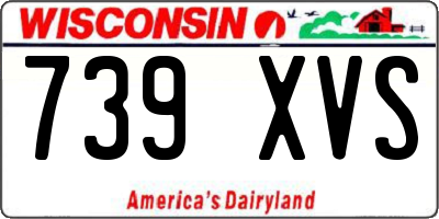 WI license plate 739XVS