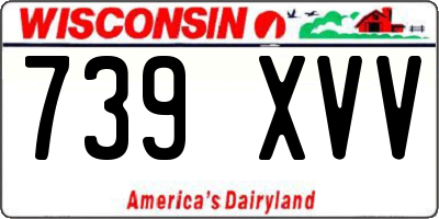 WI license plate 739XVV