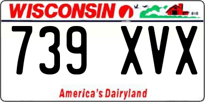 WI license plate 739XVX