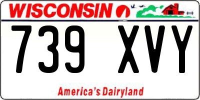 WI license plate 739XVY