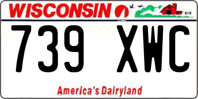 WI license plate 739XWC