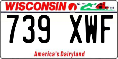 WI license plate 739XWF