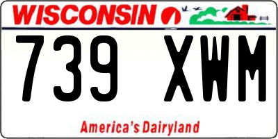 WI license plate 739XWM