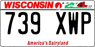 WI license plate 739XWP