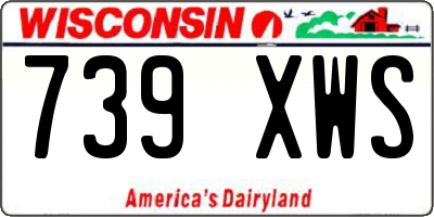 WI license plate 739XWS