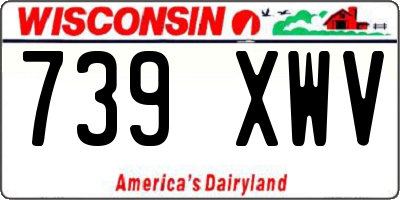 WI license plate 739XWV