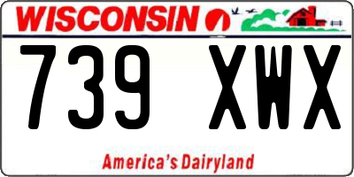 WI license plate 739XWX