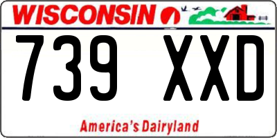 WI license plate 739XXD