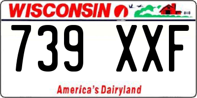 WI license plate 739XXF