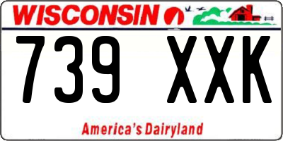 WI license plate 739XXK