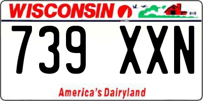 WI license plate 739XXN
