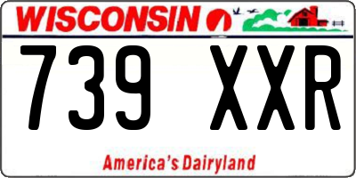 WI license plate 739XXR