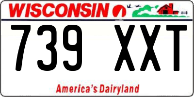WI license plate 739XXT