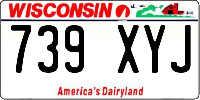 WI license plate 739XYJ