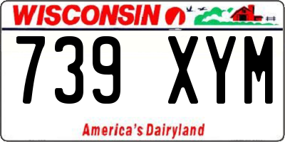 WI license plate 739XYM