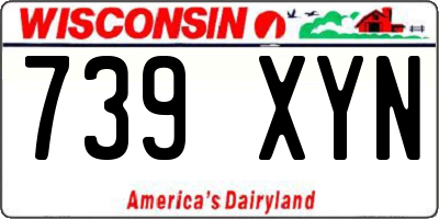WI license plate 739XYN