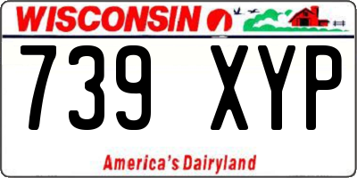 WI license plate 739XYP