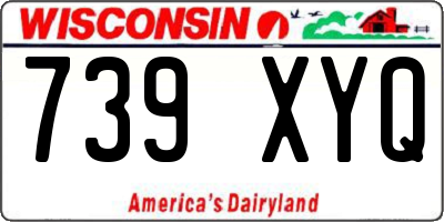 WI license plate 739XYQ