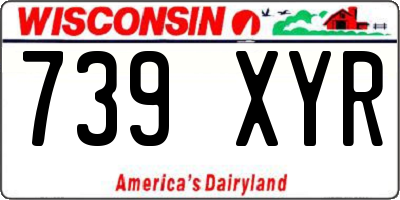 WI license plate 739XYR